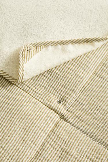 STRIPED MUSLIN BABY CHANGING MAT - Green by Zara - Image 4