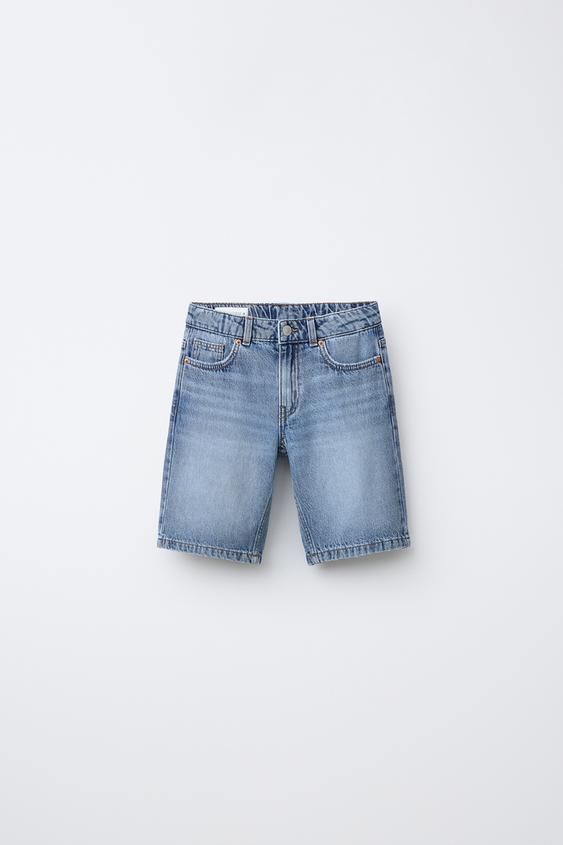 STRAIGHT DENIM BERMUDA SHORTS - Blue de Zara - Imagen 0
