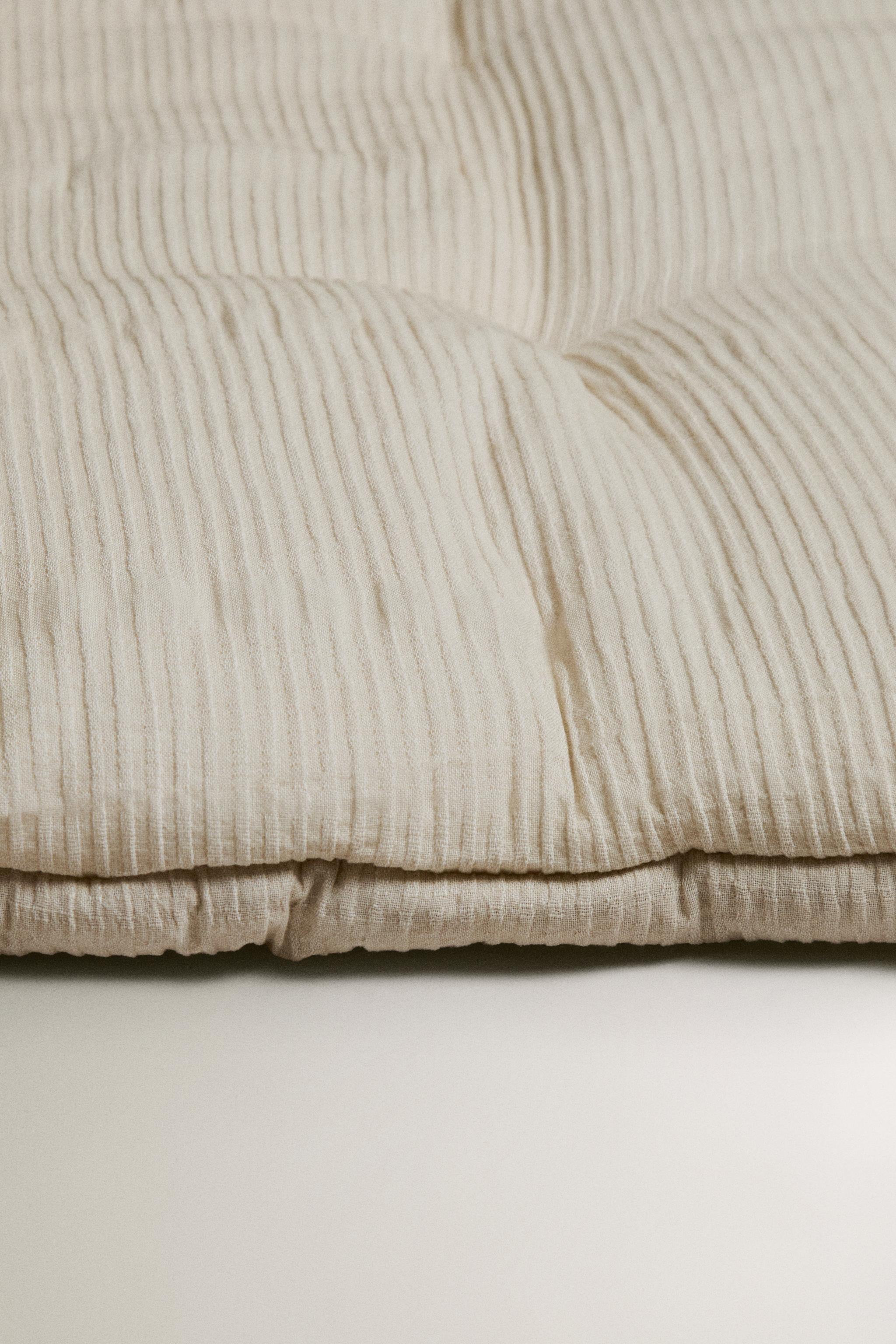 SURMATELAS COTON FRONCÉ