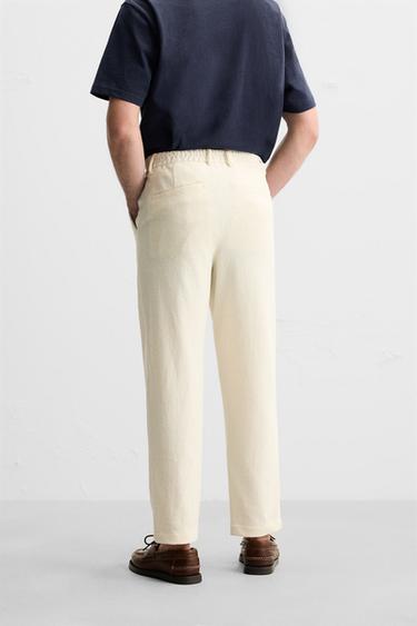 TEXTURED TERRY TROUSERS - Light beige by Zara - Image 2