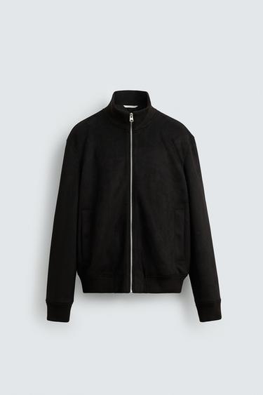 ZAMŠĀDAS IMITĀCIJAS JAKA - Melns no Zara
