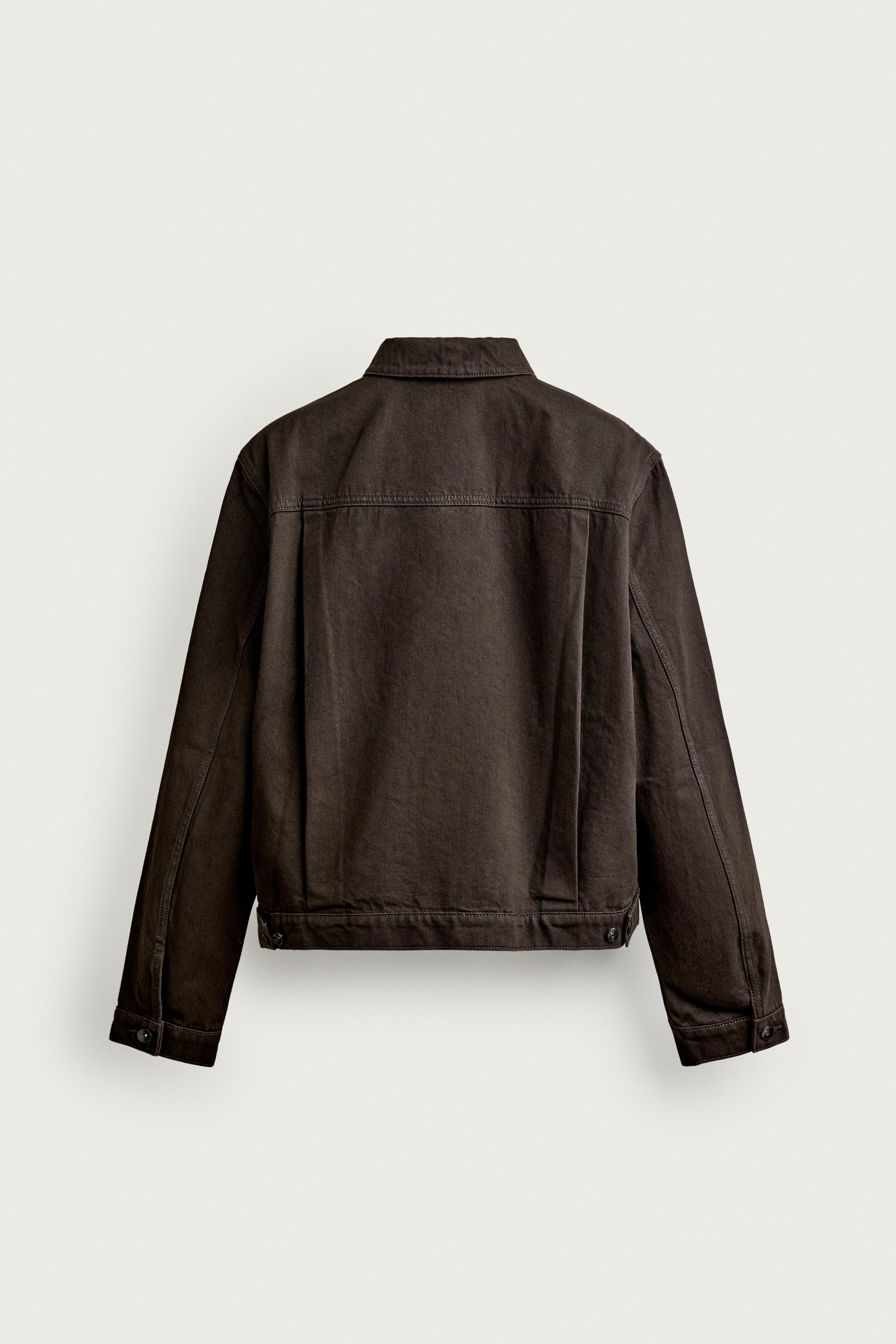 Мужские куртки Zara AARON LEVINE X ZARA CROPPED PLEATED JACKET — фото 8