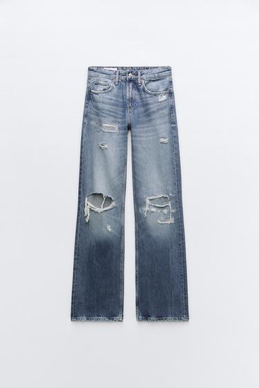 Jeans rectos rotos - PULL&BEAR