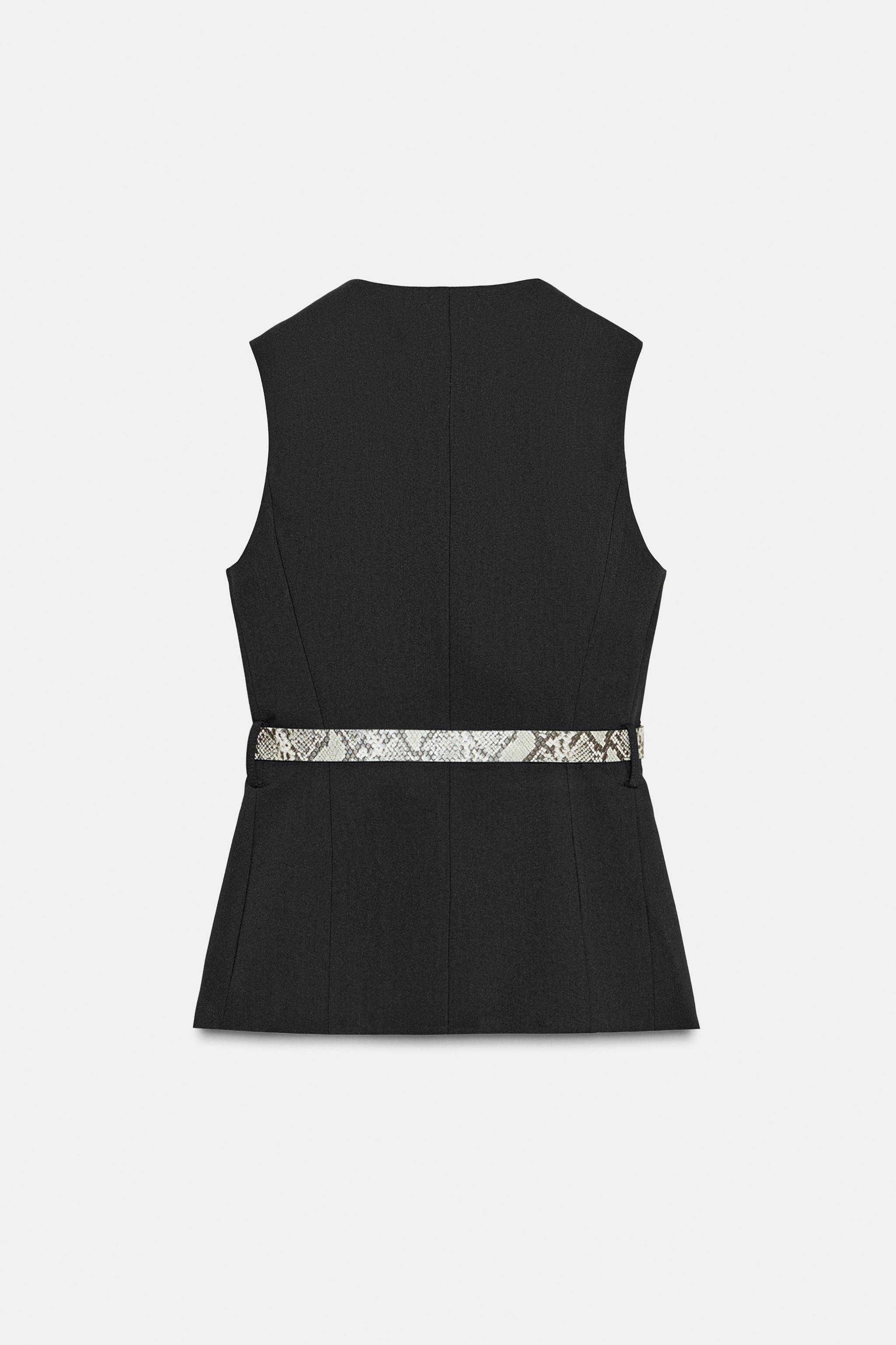 BELTED VEST