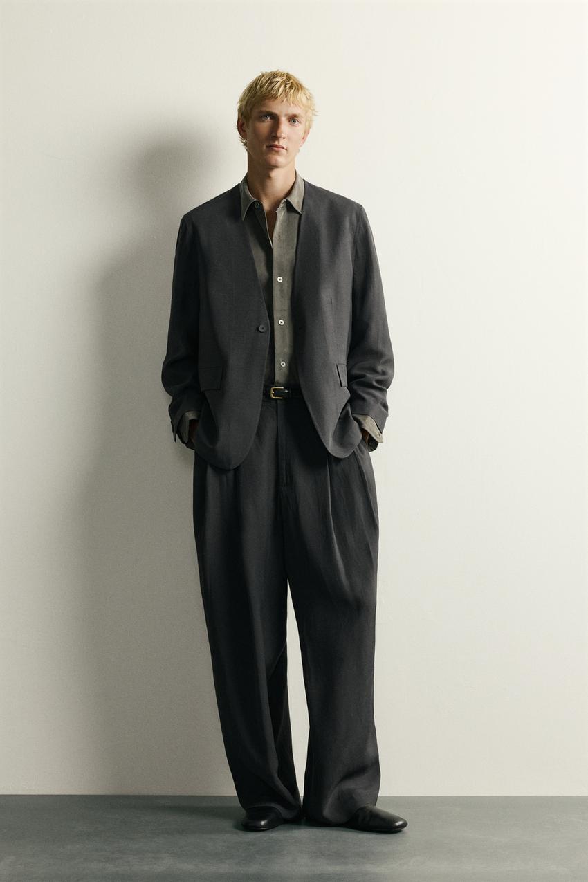 wide leg dress pants Light Taupe - All Bottoms 32 Inseam Black High-Waist Dress Pants -