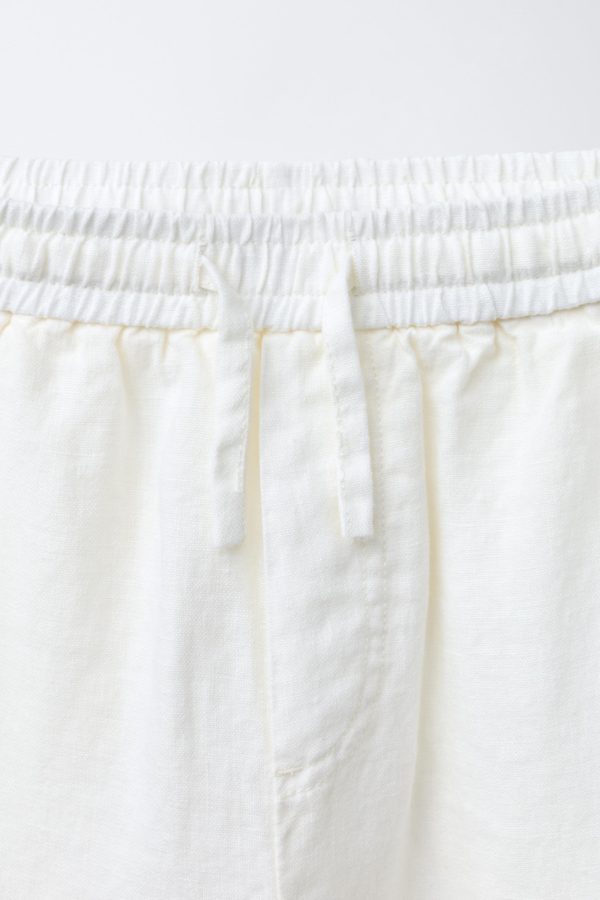 100% LINEN STRAIGHT PANTS