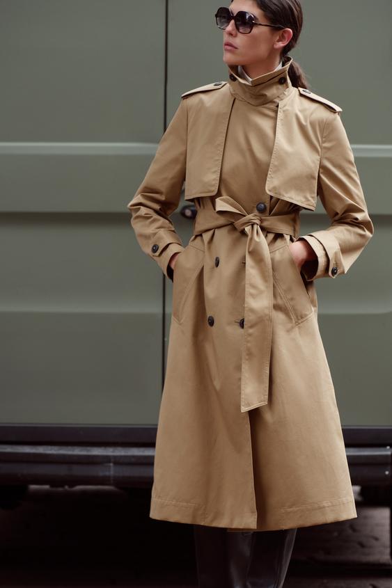 WATER-REPELLENT TRENCH COAT, ZW COLLECTION - Toffee | ZARA Hungary ...