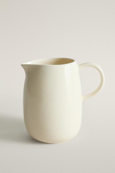 SOLID STONEWARE CREAM PITCHER — Cream 1