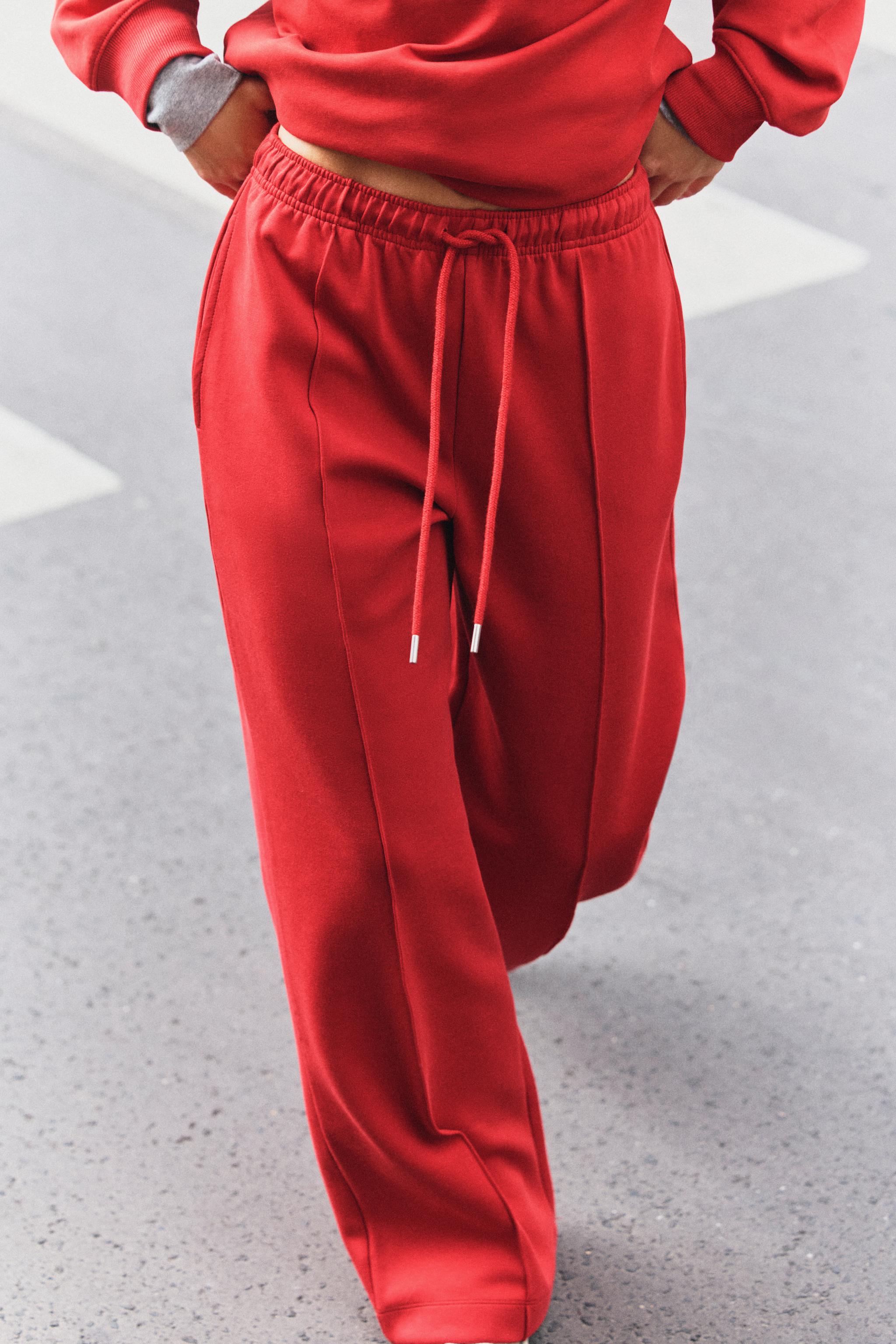 Zara Dikişli İnterlok Pantolon görsel 2