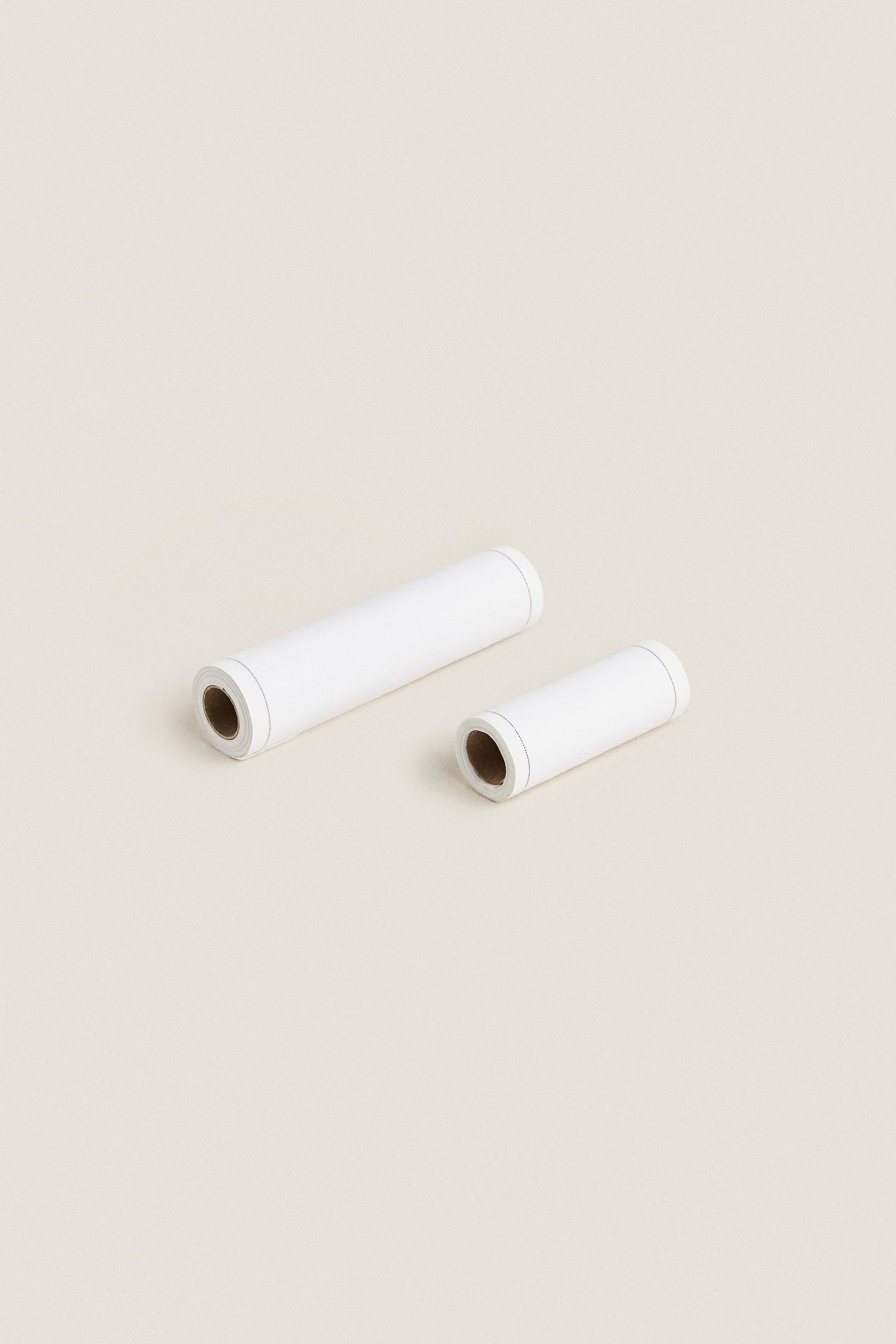 SET OF REUSABLE NAPKINS (SET OF 20) — White / Gray