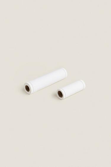 LOT SERVIETTES RÉUTILISABLES (LOT DE 20) - Blanc / Gris de Zara - Image 1