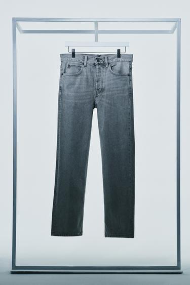 STRAIGHT-FIT-JEANS IM REGULAR-FIT - Grau von Zara
