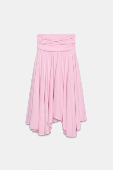 ASYMMETRIC SASH SKIRT - Pink by Zara - Image 8