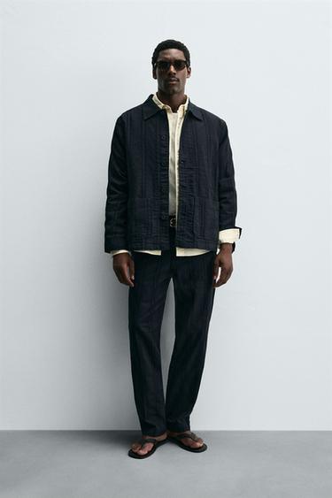 STRIPED JACQUARD SUIT - 009 by Zara