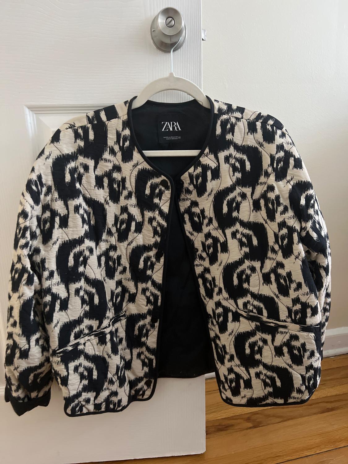 ANIMAL PRINT PUFFER JACKET
