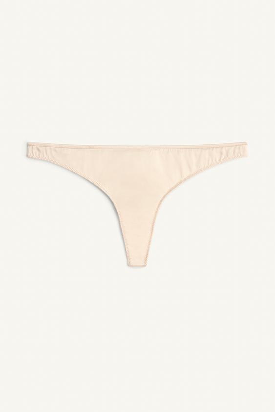 LIMITED EDITION SILK MINIMAL THONG from Zara - $45.90
