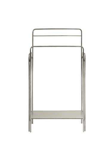 TOALHEIRO DE AÇO E VIDRO - Cinzento da Zara