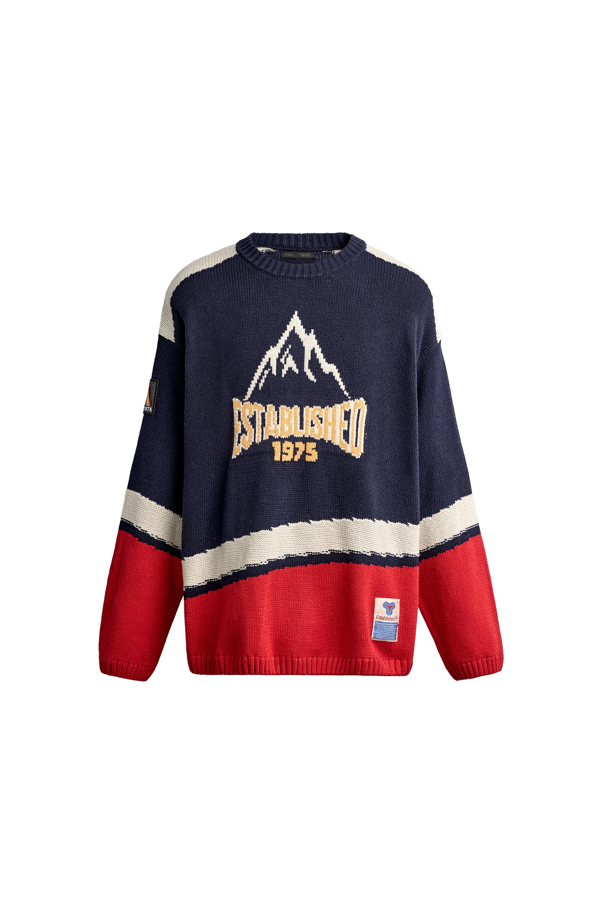 JERSEY RELAXED FIT JACQUARD VINTAGE HOCKEY