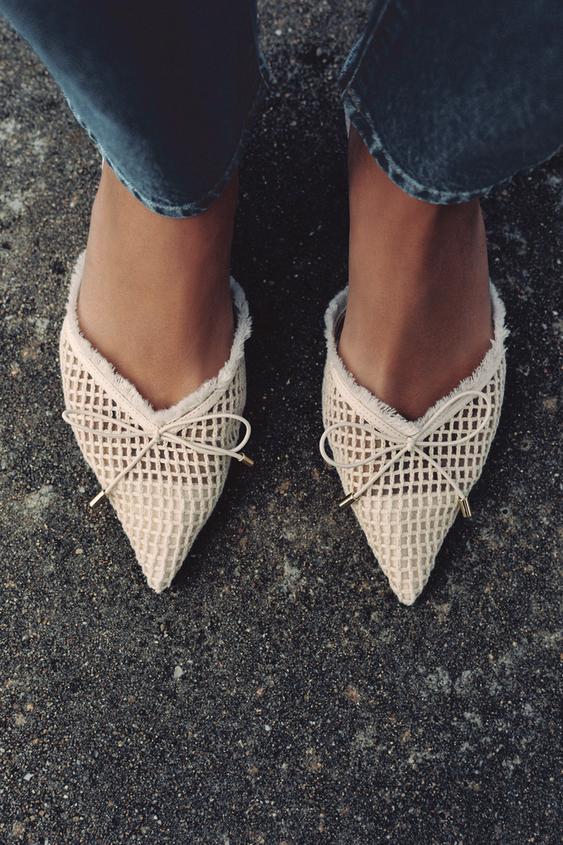 BOW SLINGBACK SHOES from Zara - $75.90