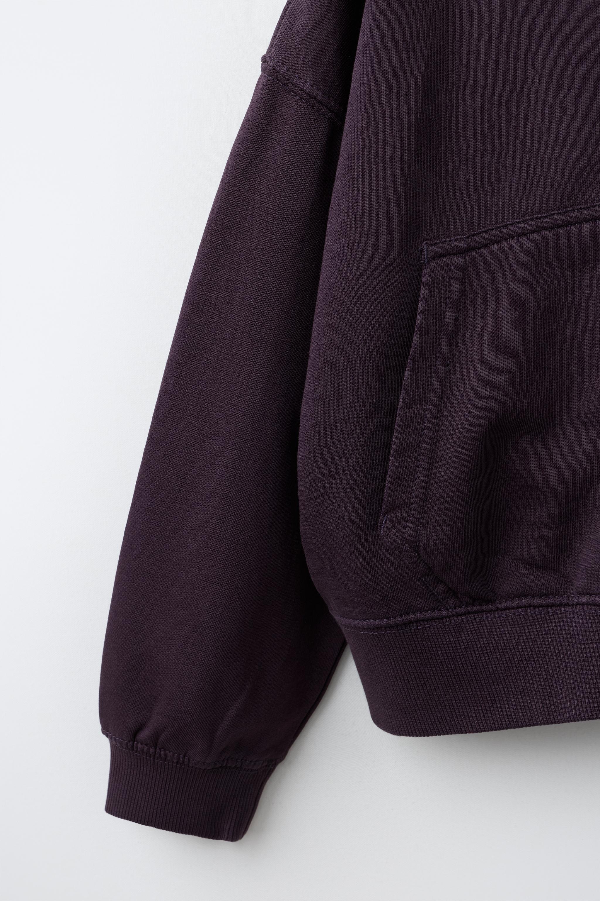 SWEAT ZIPPÉ EN MOLLETON