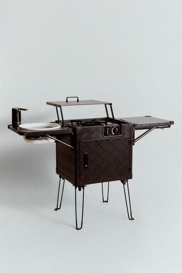 FOLDING CAMPING KITCHEN - Black by Zara
