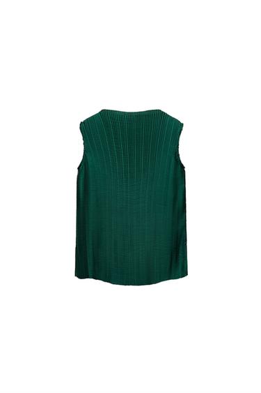 ZW COLLECTION PLEATED SHIRT