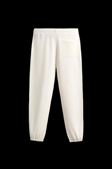 Zara BASIC JOGGER PANTS - Oyster-white
