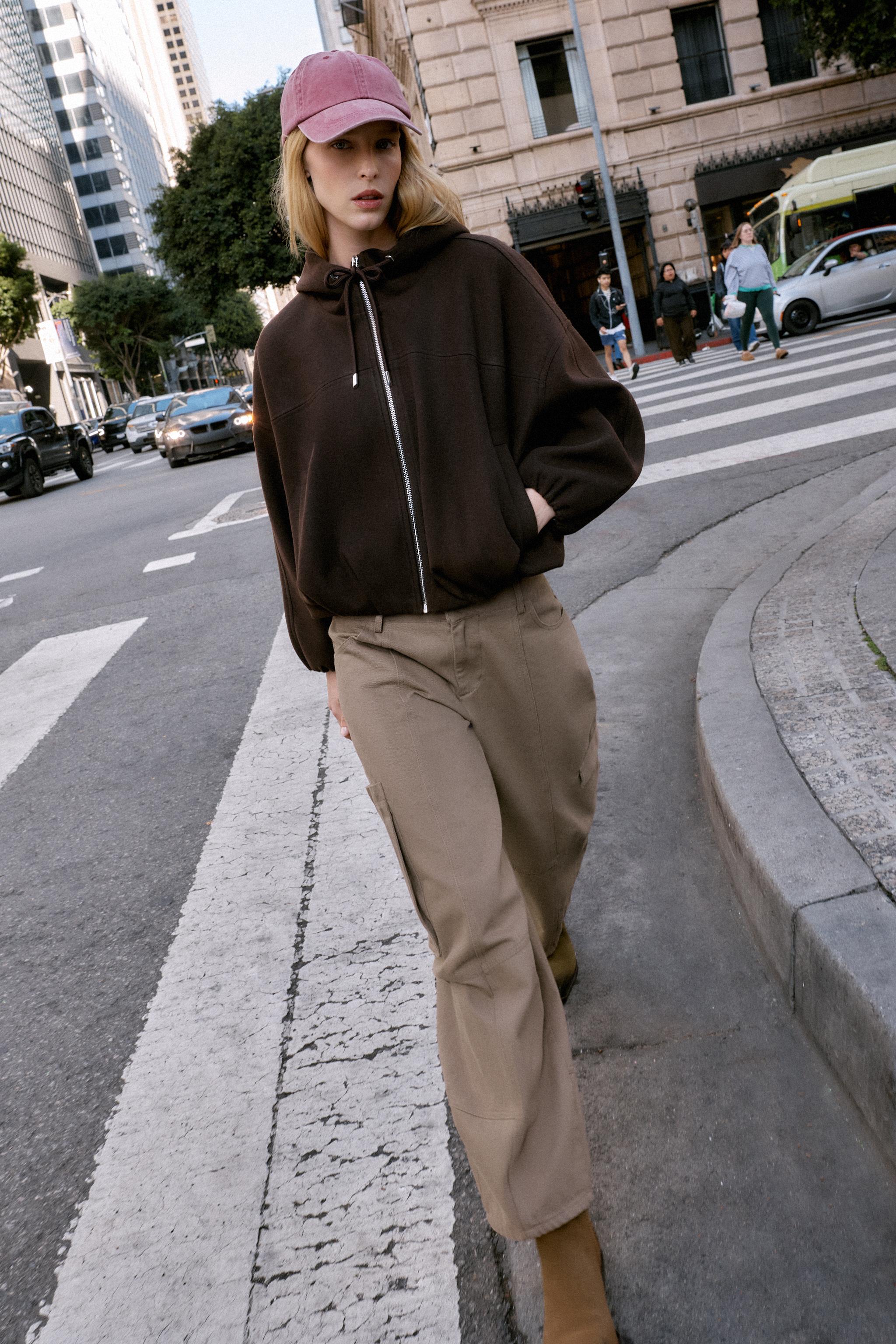 Zara SOFT HOODIE OVERSIZED BOMBER JACKET at Mall of America® in