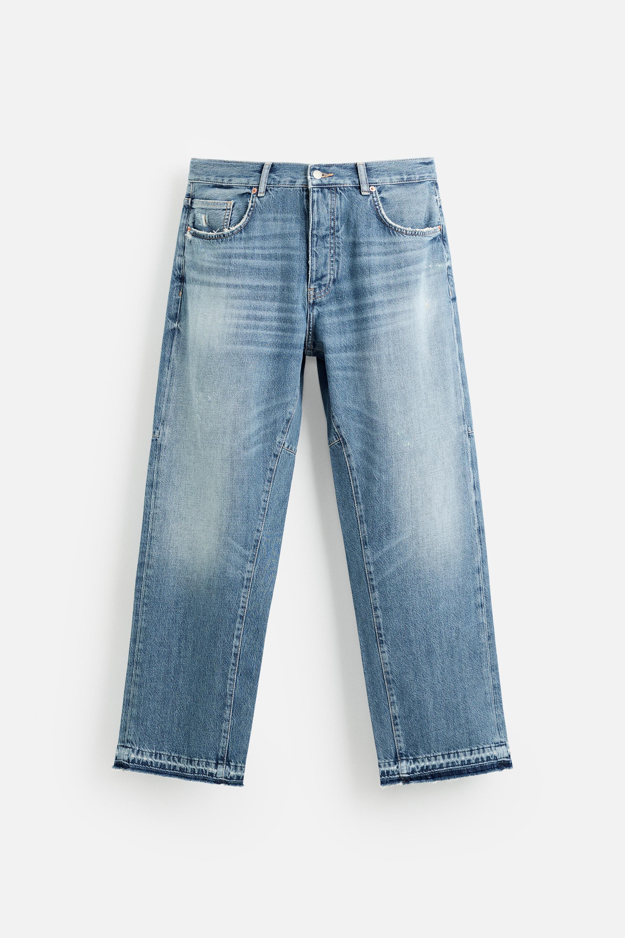 ★ZARA★ REWORKED RELAXED FIT JEANS REWORKED RELAXED FIT JEANS - Blue | ZARA United States
