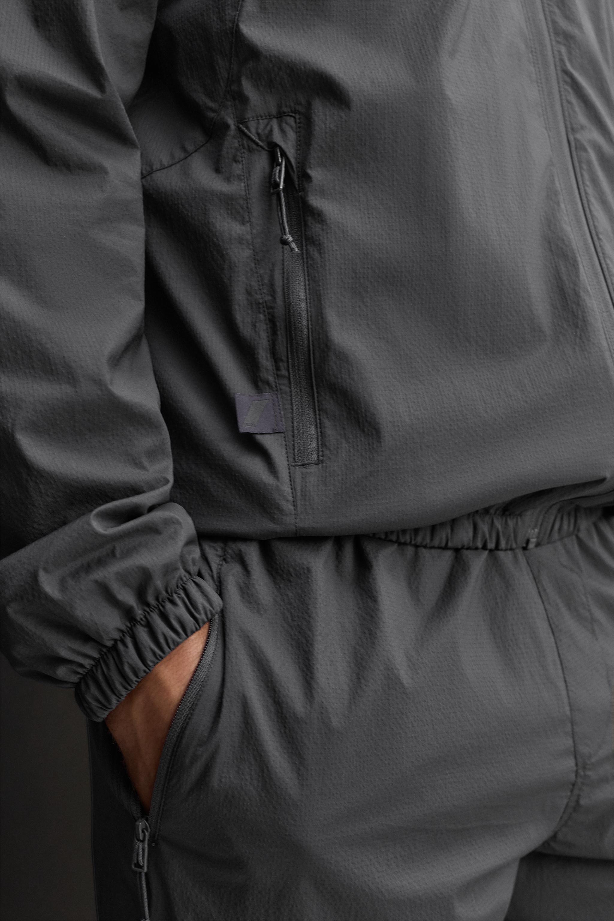 TEXTURED TECHNICAL JACKET