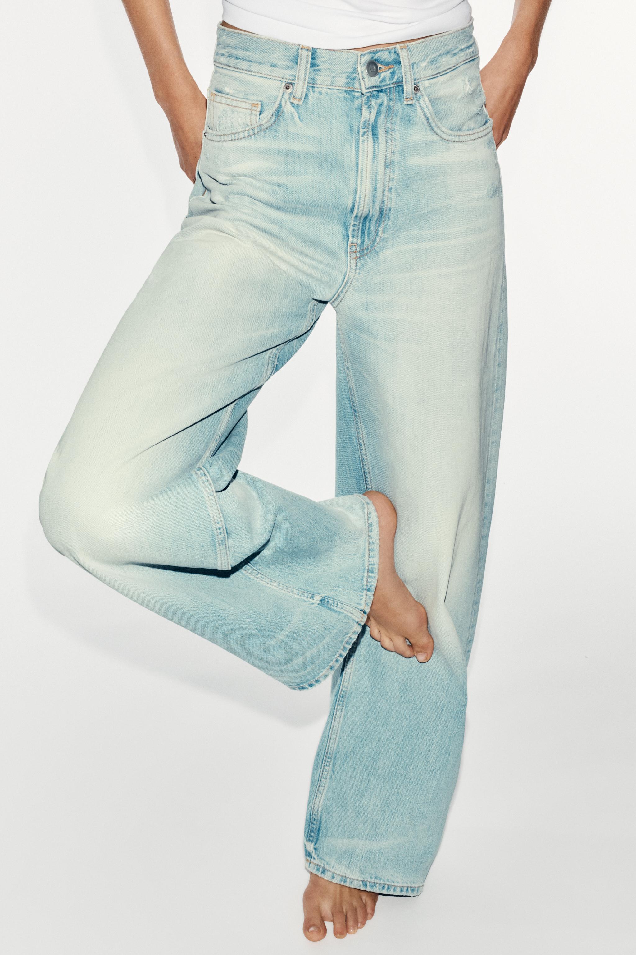 TRF EXTRA WIDE LEG HIGH RISE JEANS