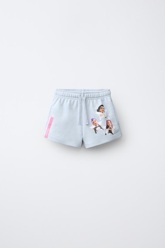 KPOP DEMON HUNTERS™ NETFLIX © PLUSH BERMUDA SHORTS - Ice by Zara - Image 0
