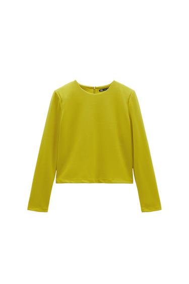 TOP WITH SHOULDER PADS