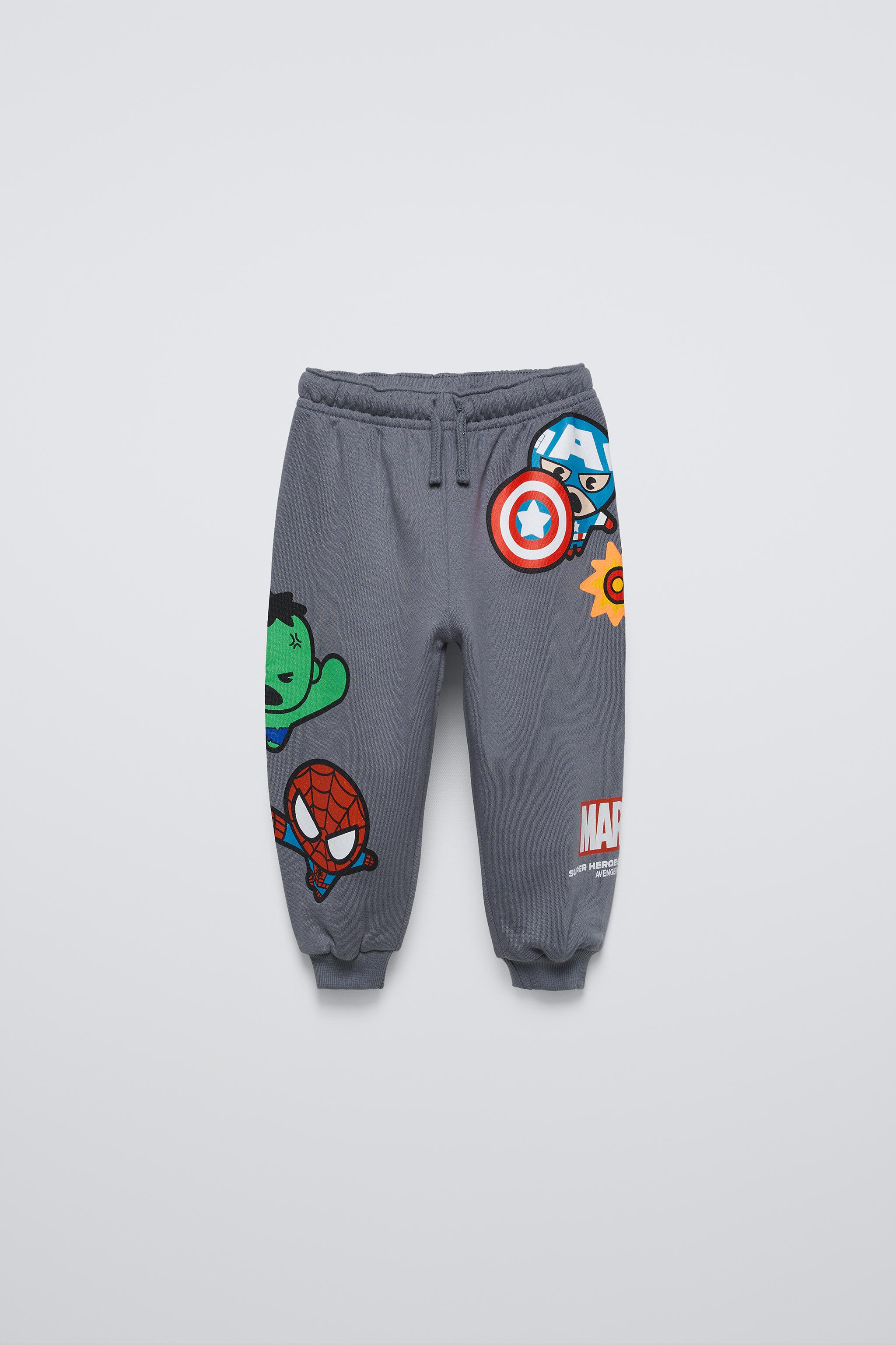 NWT Zara Sweatpants Marvel Avengers outlets Kids Boys Girls Joggers Pants Toddlers Gift