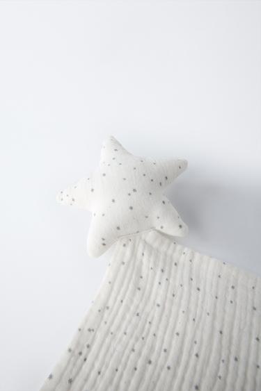 DOUDOU À TEXTURE ÉTOILES - Écru de Zara - Image 1