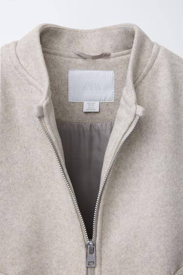 SOFT TOUCH BOMBER JACKET - Sand by Zara - Image 2