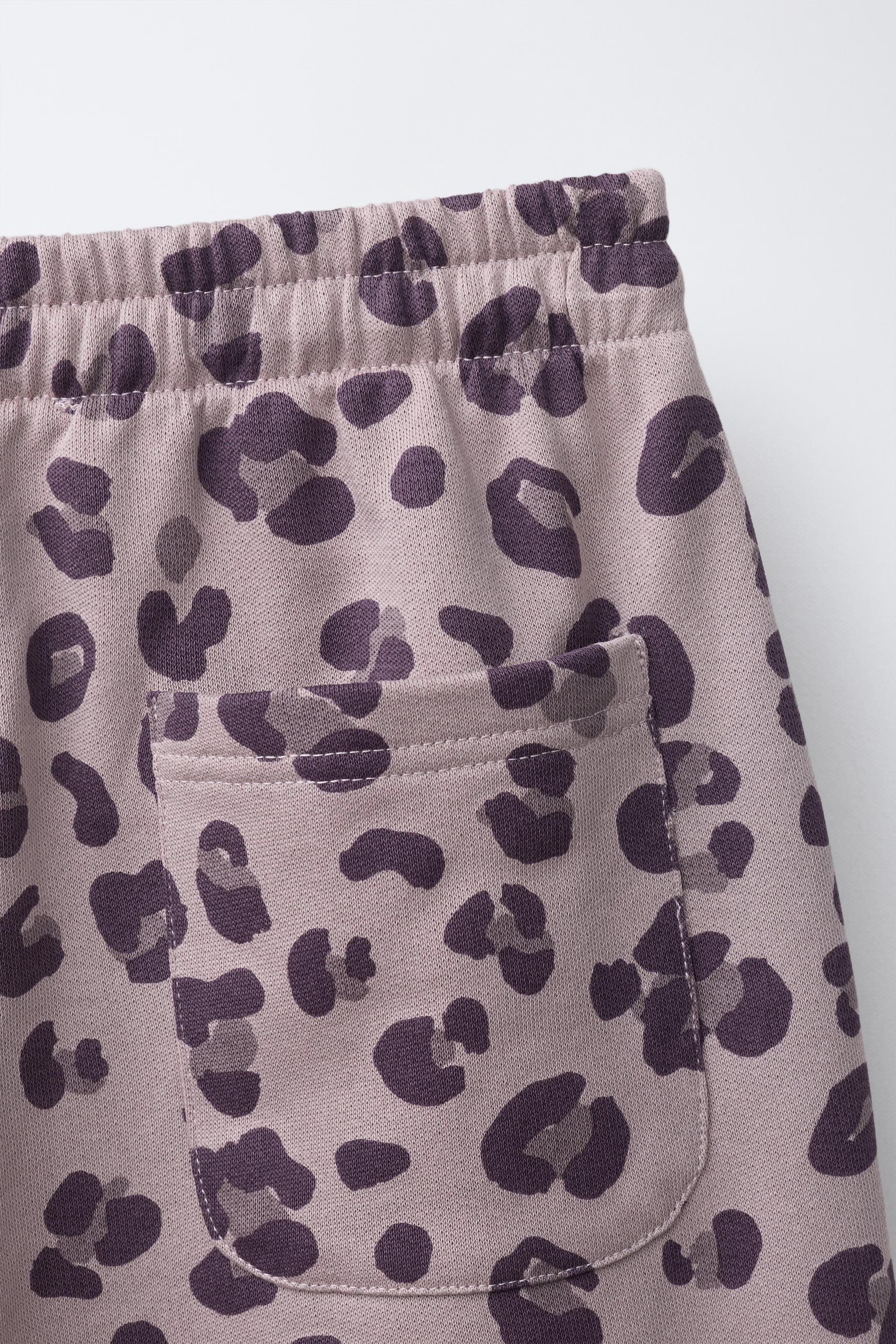 ANIMAL PRINT PLUSH SHORTS