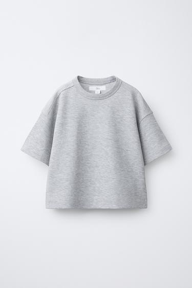 CAMISETA BÁSICA INTERLOCK - Gris vigoré de Zara