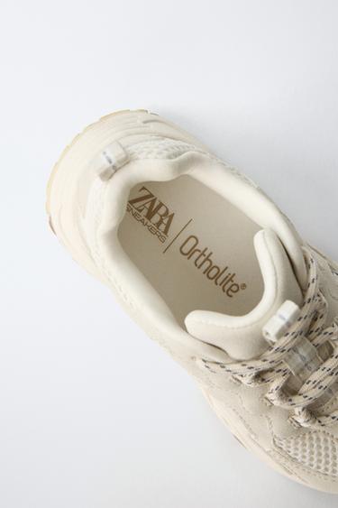 BASKET DE SPORT EN RÉSILLE - Blanc de Zara - Image 7