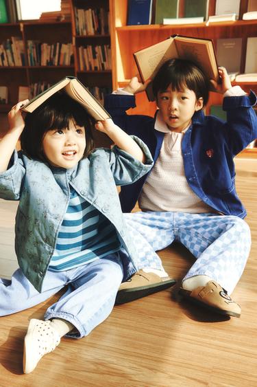 벌룬핏 청바지 - Zara 미디움 블루