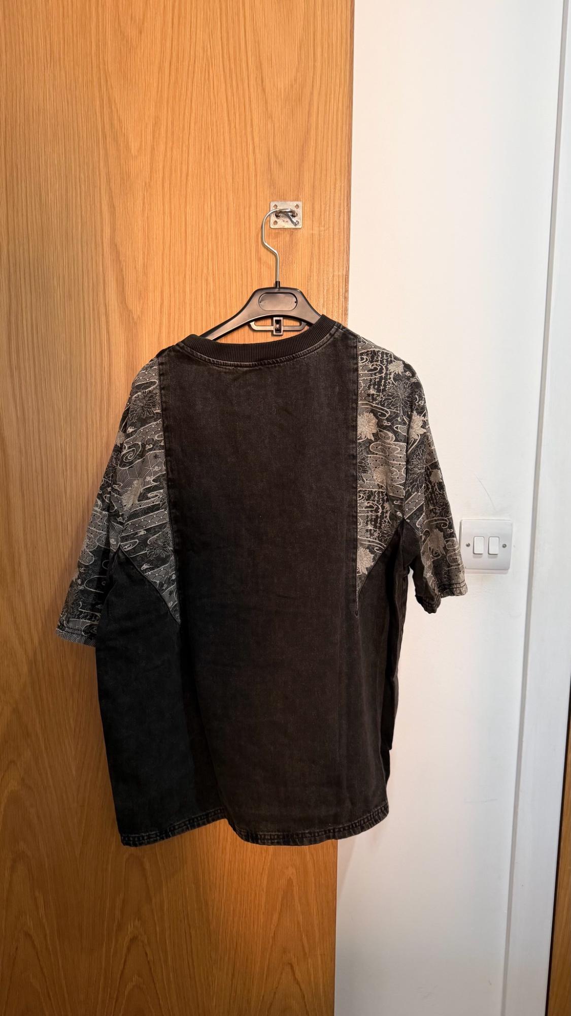 CONTRAST DENIM T-SHIRT - Image 2