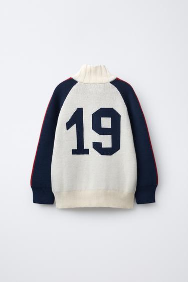 VESTE EN MAILLE CHAMPION ® X ZARA - Écru de Zara - Image 1