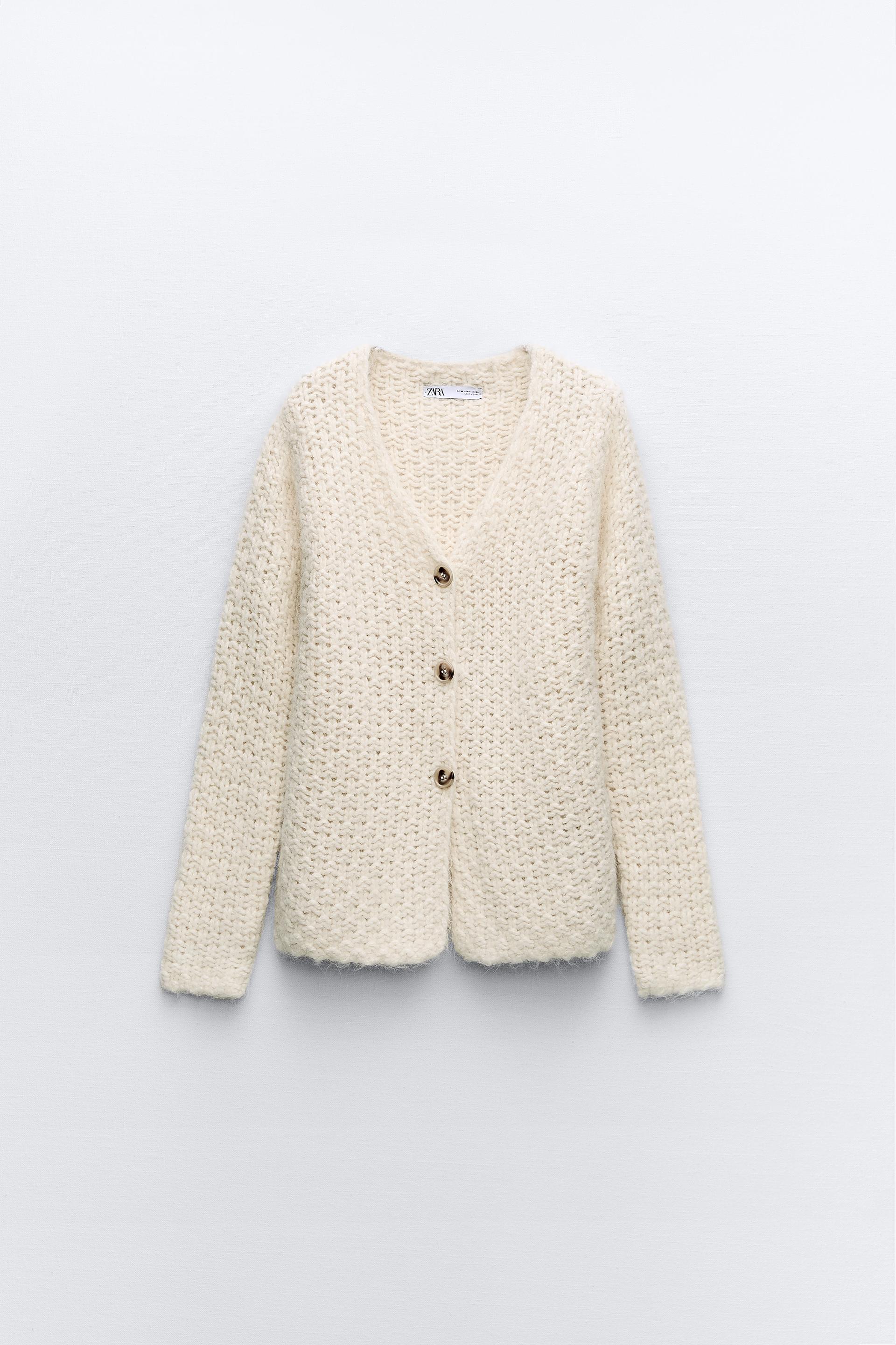 STRUCTURED KNIT CARDIGAN