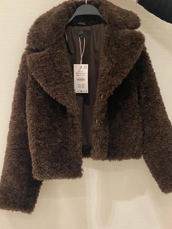 SHORT FAUX SHEARLING COAT - Image 4