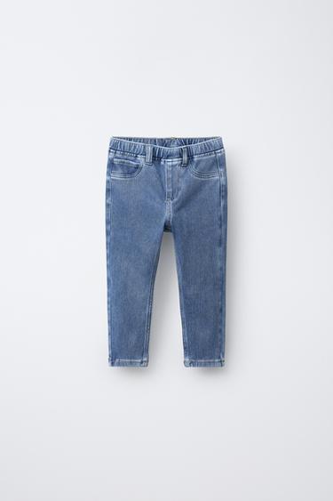BASIC DENIM LEGGINGS - Mid-blue by Zara - Image 0