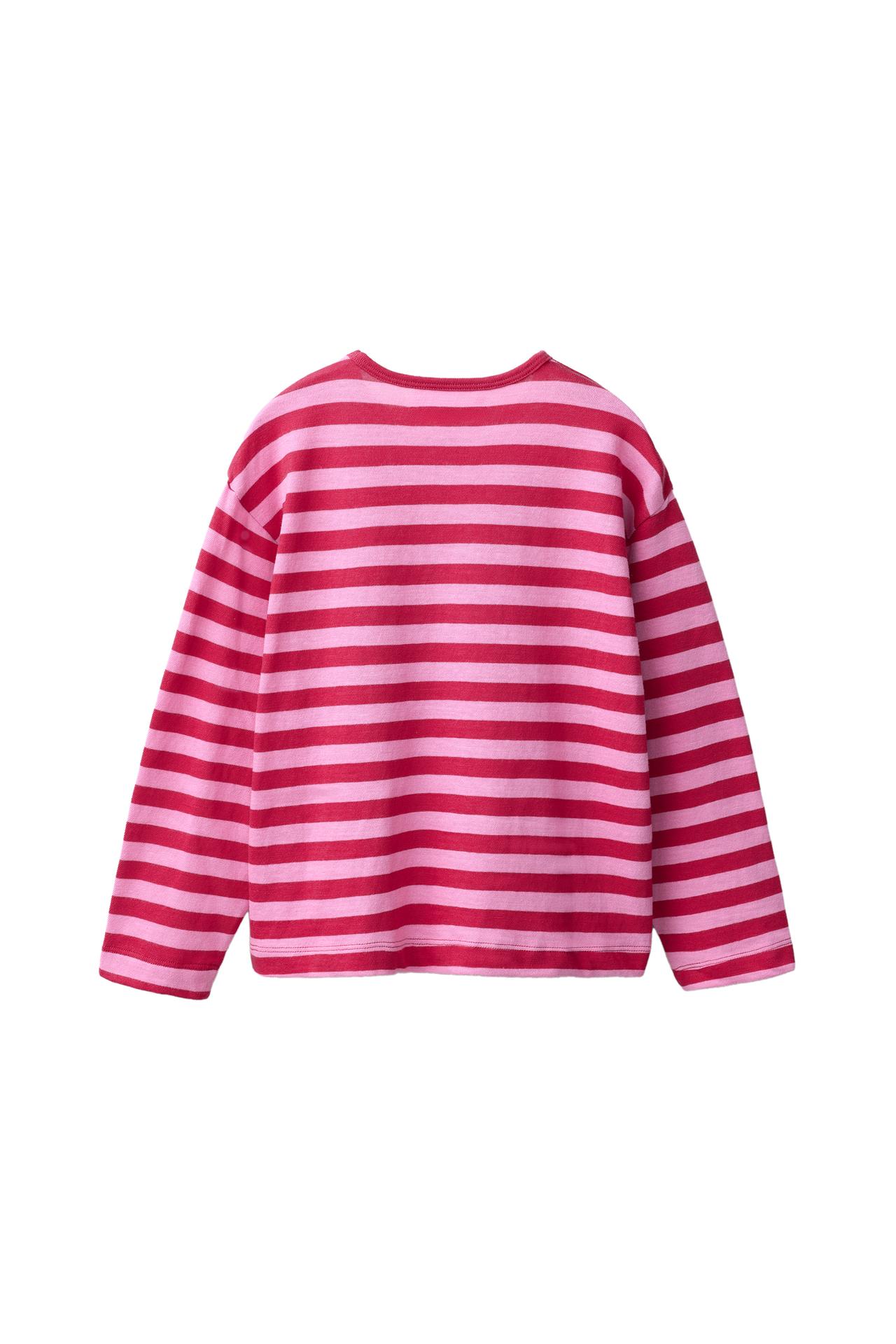 SOFT STRIPED T-SHIRT — Pink