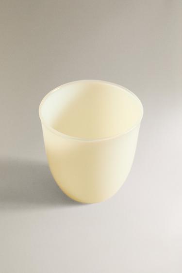 Zara COLOURED BOROSILICATE GLASS TUMBLER - Yellow