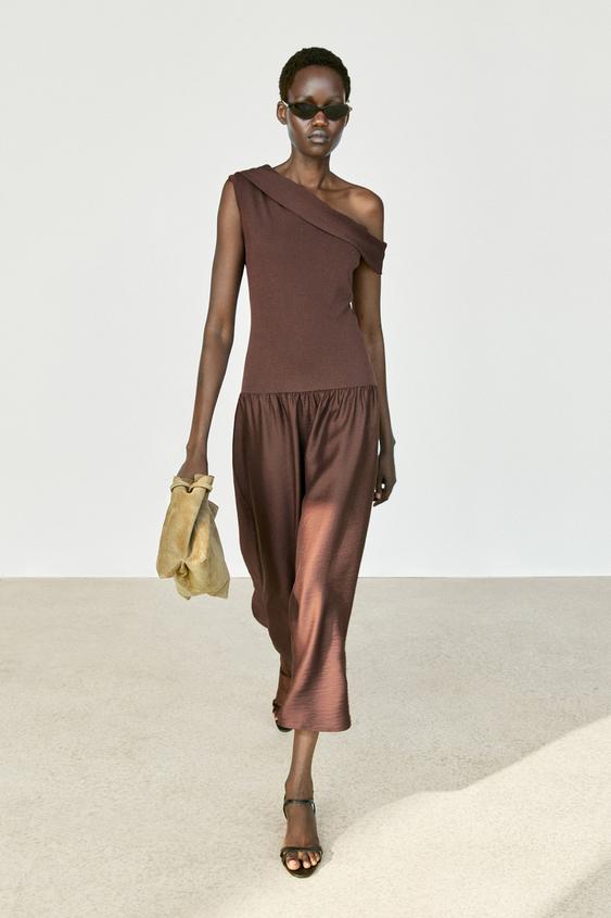 One-shoulder midi dress from Zara - $200