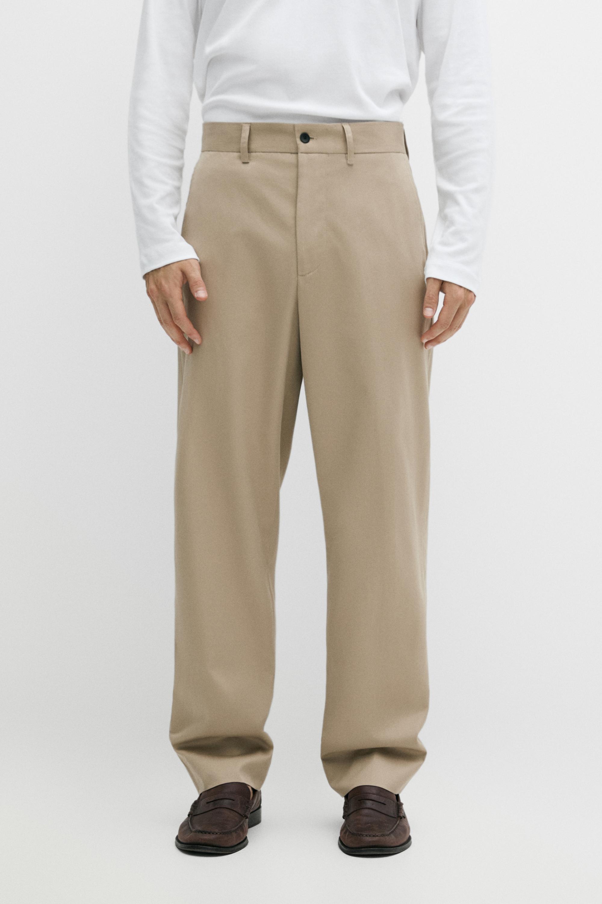 Pantalon jambe large 100 % coton