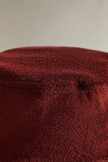 KIDS' TERRY BEACH HAT - Ecru / Brown by Zara - Image 2